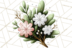 Rustic Winter Decor Clipart, Printable Cozy PNG, Folk Art Product Image 4