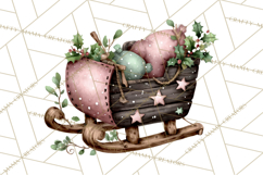 Rustic Winter Decor Clipart, Printable Cozy PNG, Folk Art Product Image 2