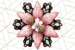 Rustic Winter Decor Clipart, Printable Cozy PNG, Folk Art Product Image 3