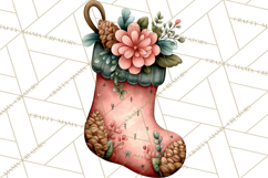 Rustic Winter Decor Clipart, Printable Cozy PNG, Folk Art Product Image 2