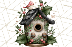 Rustic Winter Decor Clipart, Printable Cozy PNG, Folk Art Product Image 5