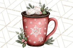 Rustic Winter Decor Clipart, Printable Cozy PNG, Folk Art Product Image 4