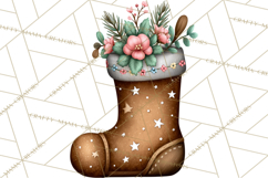 Rustic Winter Decor Clipart, Printable Cozy PNG, Folk Art Product Image 5