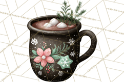 Rustic Winter Decor Clipart, Printable Cozy PNG, Folk Art Product Image 2