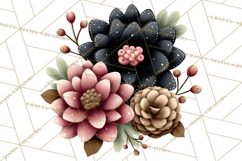 Rustic Winter Decor Clipart, Printable Cozy PNG, Folk Art Product Image 3