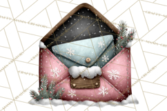 Rustic Winter Decor Clipart, Printable Cozy PNG, Folk Art Product Image 5