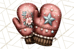 Rustic Winter Decor Clipart, Printable Cozy PNG, Folk Art Product Image 5