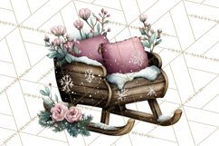 Rustic Winter Decor Clipart, Printable Cozy PNG, Folk Art Product Image 3