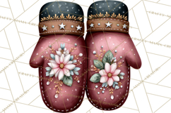 Rustic Winter Decor Clipart, Printable Cozy PNG, Folk Art Product Image 5