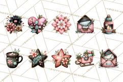 Rustic Winter Decor Clipart, Printable Cozy PNG, Folk Art Product Image 8