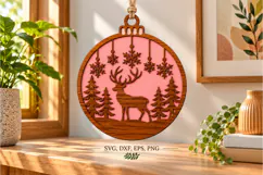 Rustic Woodland Deer Ornament Product Image 2