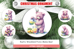 Woodland Picnic Mama Bear Ornament Product Image 1