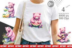 Woodland Picnic Mama Bear Sublimation Product Image 1