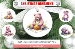 Woodland Picnic Mama Bear Ornament Product Image 1