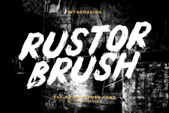 Rustor - The Rough Brush Font Product Image 1