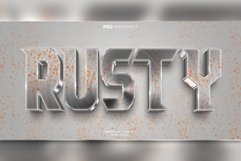 Rusty 3D editable text effect Product Image 1