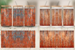 Rusty Distressed Texture Glass Can Wraps Product Image 4