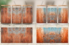 Rusty Distressed Texture Glass Can Wraps Product Image 6