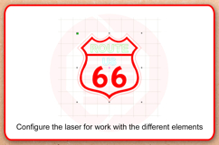 Route 66 signal Laser cut glowforge svg project diy crafts Product Image 3