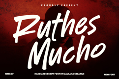 Ruthes Mucho Handmade Script Font Product Image 1