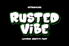 Rusted Vibe Layered Graffiti Font | bold and dynamic Product Image 2