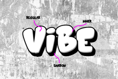 Rusted Vibe | 3D Layered Graffiti Webfont for Urban Street Product Image 5