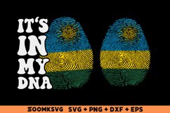 It's in my DNA Rwanda Flag Fingerprint Sublimation PNG, SVG Product Image 1