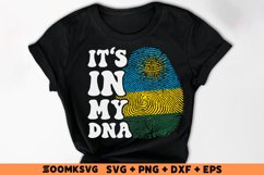 It's in my DNA Rwanda Flag Fingerprint Sublimation PNG, SVG Product Image 2