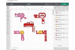 Valentine Door Corner SVG, Valentines day Decor, Glowforge Product Image 7