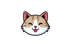 Cute Cat Playing Cartoon Vector Icon Illustration Product Image 1