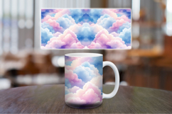 Mug Wrap Sublimation - pastel clouds Product Image 1