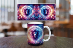 Mug Wrap Sublimation - cosmic lion head Product Image 1