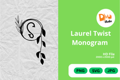 Laurel Twist Monogram Product Image 1