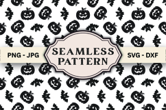 Halloween Seamless Pattern svg design Product Image 1