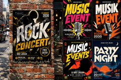 Party Events Flyer Poster Template 2 Product Image 2