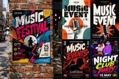 Party Events Flyer Poster Template Product Image 2