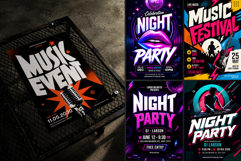 Party Events Flyer Poster Template Product Image 3