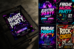 Party Events Flyer Poster Template 2 Product Image 5
