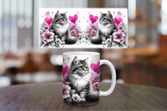 Mug Wrap Sublimation - love cat Product Image 1