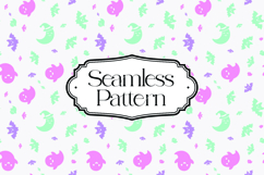 Cute Halloween Seamless Pattern, Digital Paper Product Image 1