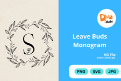 Leave Buds Monogram Product Image 1