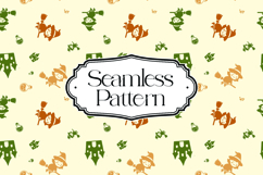Cute Halloween Seamless Pattern, Digital Paper Product Image 1