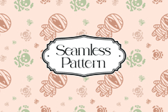 Cute Halloween Seamless Pattern, Digital Paper Product Image 1