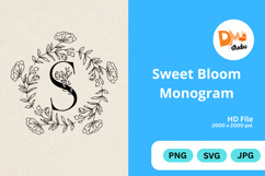 Sweet Bloom Monogram Product Image 1