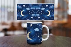 Mug Wrap Sublimation - moon and stars Product Image 1