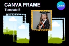 Grunge Canva Frame Distressed Square Rectangle Photo Frame_B Product Image 1