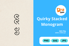 Quirky Stacked Monogram Product Image 1