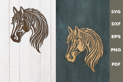Horse Head SVG| Laser cut, Cricut, Silhouette Product Image 1