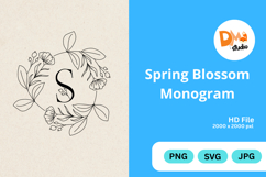 Spring Blossom Monogram Product Image 1