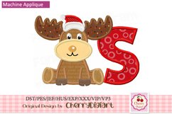 Reindeer Monograms Alphabet machine embroidery bundle 2296B Product Image 4